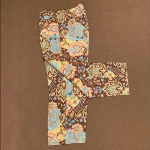 Beautiful linen and silk floral pant